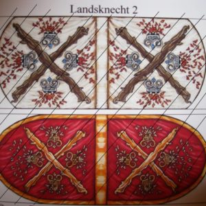 WFD 24. Landsknecht Flags - Burgundian Crosses.