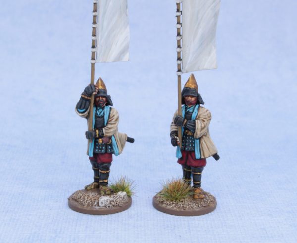 ASH 10. Bannermen with large nobori - standing