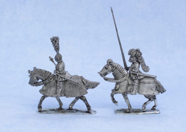 REN 07. Mounted Renaissance Knights - lances raised (II)