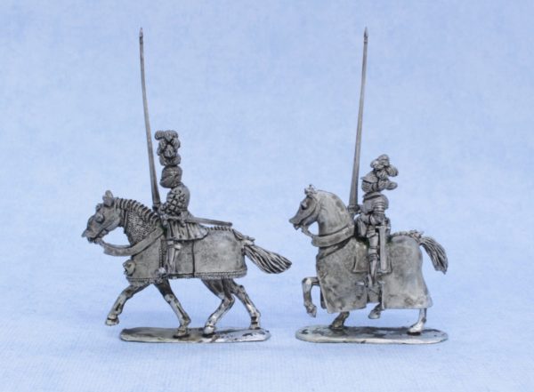 REN 08. Mounted Renaissance Knights - lances raised (III).