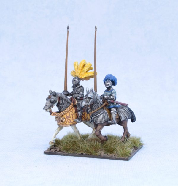 REN 7. Mounted Knights, with raised lances (I)